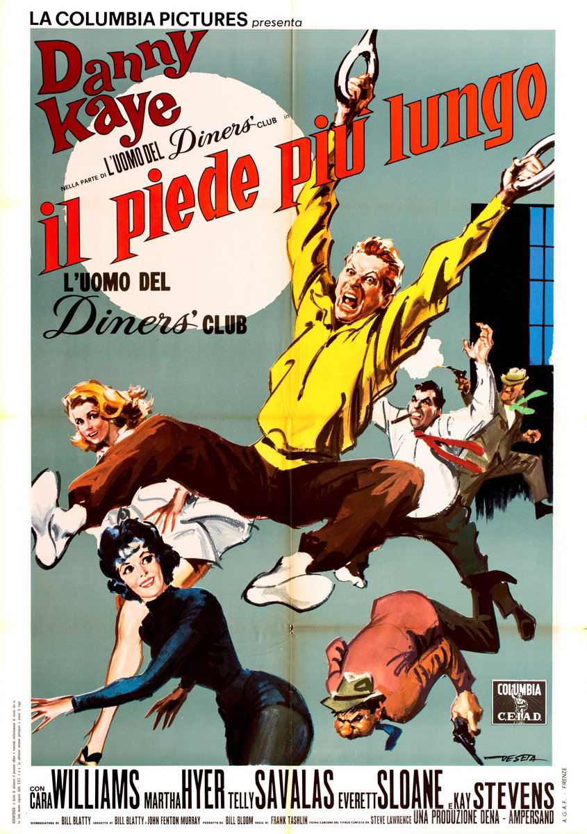 Poster 2 for the film The Man from the Diners' Club (1963), painted by Enrico De Seta