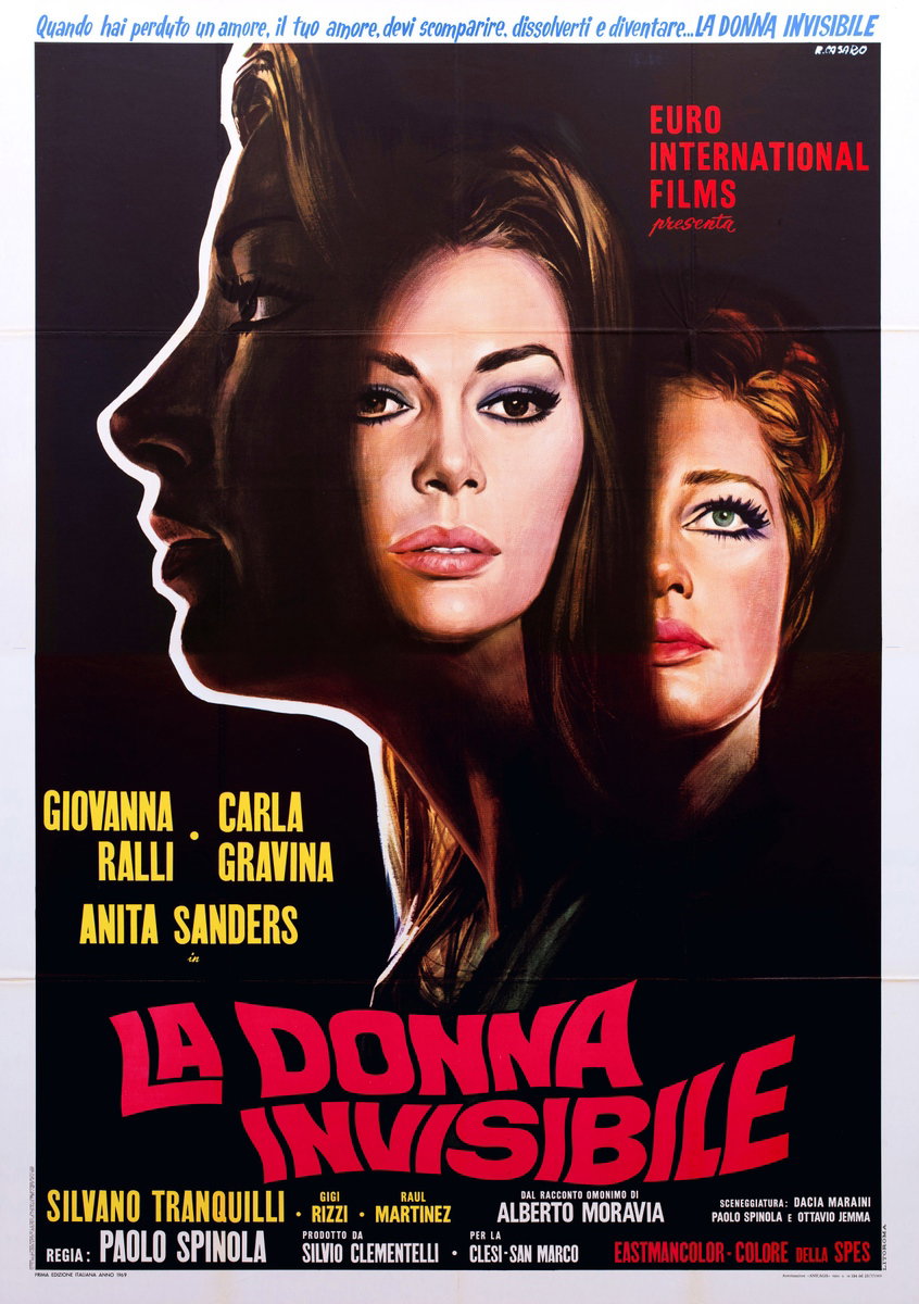 Manifesto 2 per il film La donna invisibile (1969), dipinto da Renato Casaro (Renè)