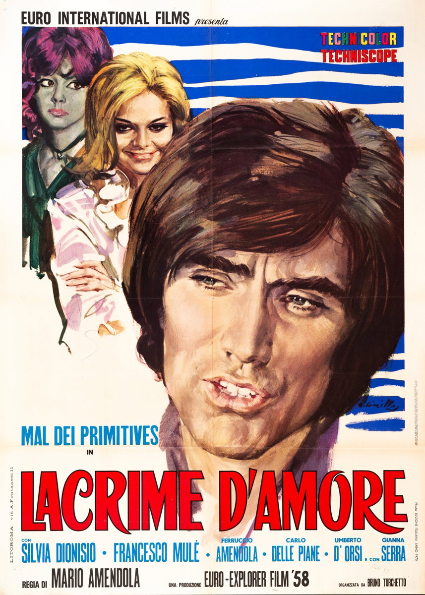 Poster 2 for the film Tears of Love (1970), painted by Averardo Ciriello
