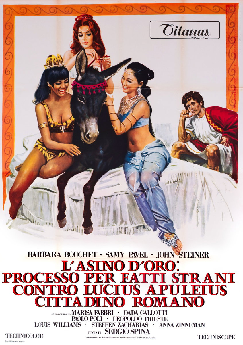 Manifesto 2 per il film L'asino d'oro: processo per fatti strani contro Lucius Apuleius cittadino romano (1970)