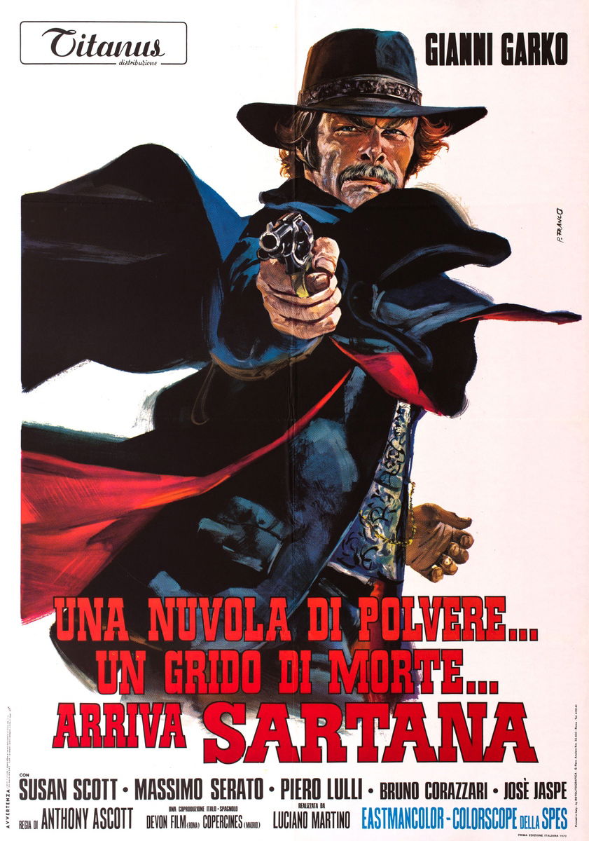 Una nuvola di polvere... un grido di morte... arriva Sartana - Manifesto 1