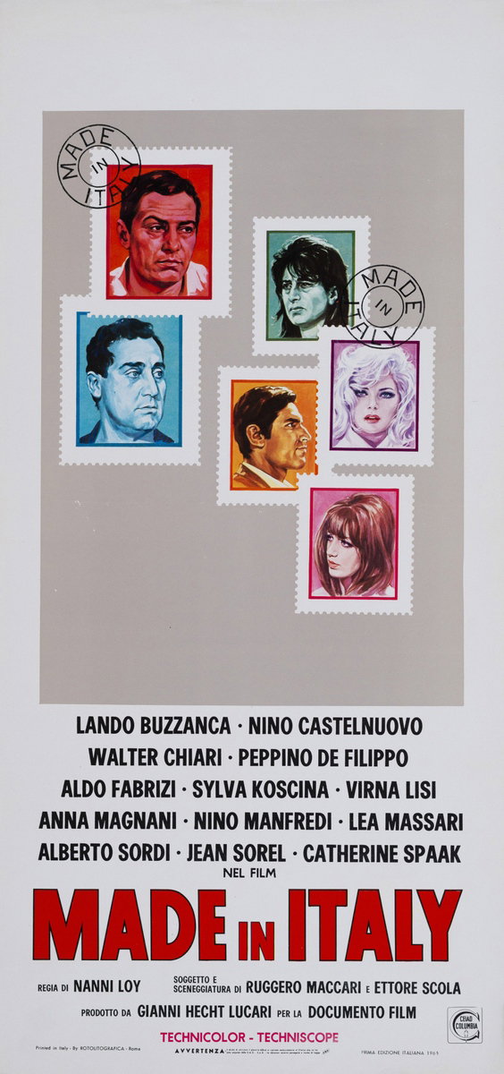 Locandina 2 for the film Made in Italy (1965)