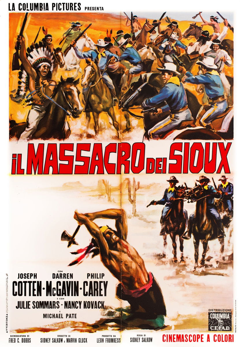 Il massacro dei Sioux - Manifesto 1