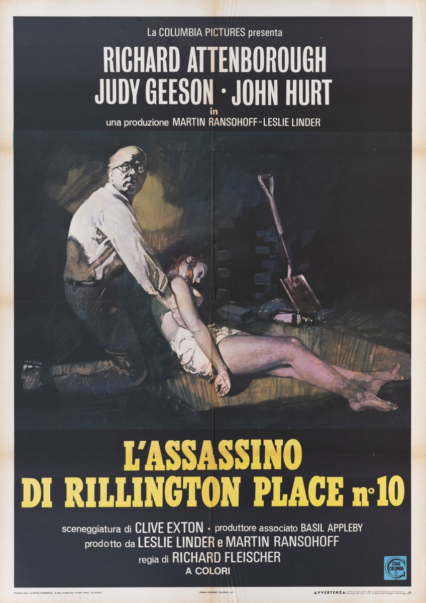 L'assassino di Rillington Place n. 10 - Manifesto 1