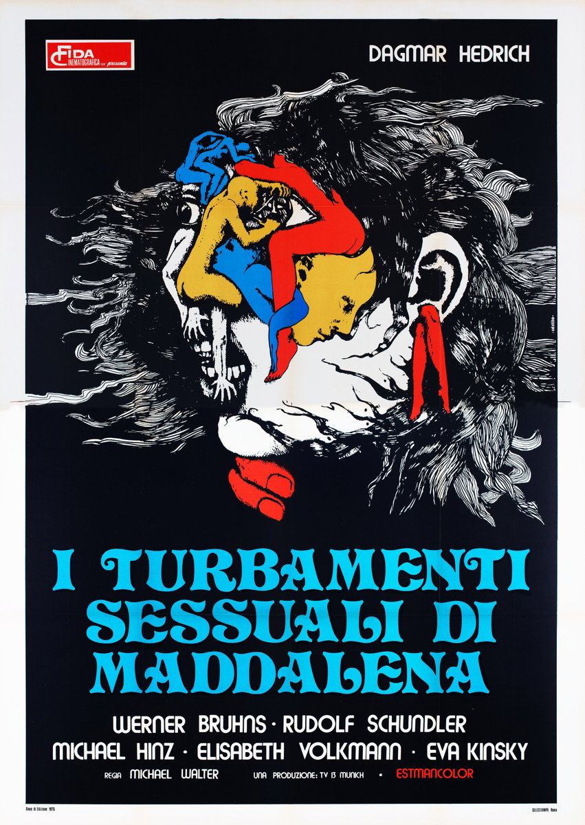 Poster 2 for the film The Devil's Female (1974), painted by Paolo Sestito