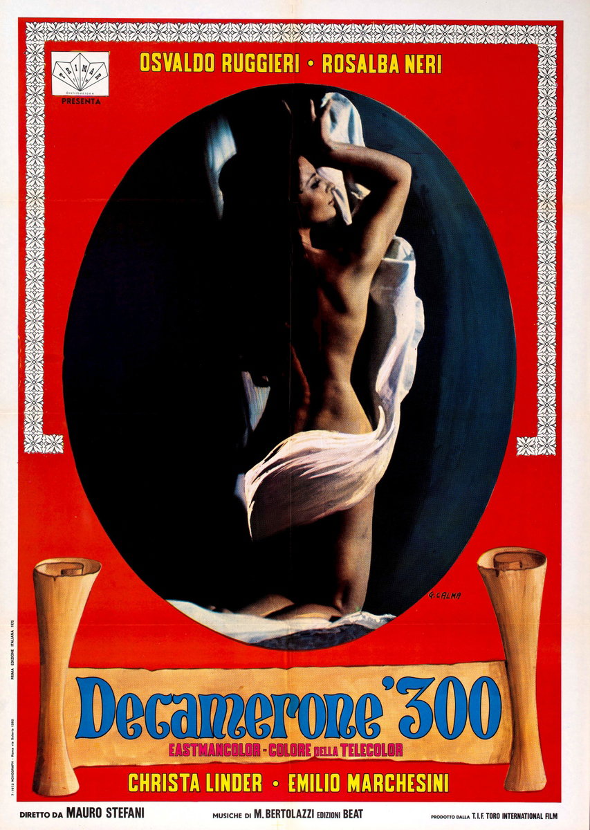 Poster 2 for the film The Real Decameron (1972), painted by Giancarlo Calma