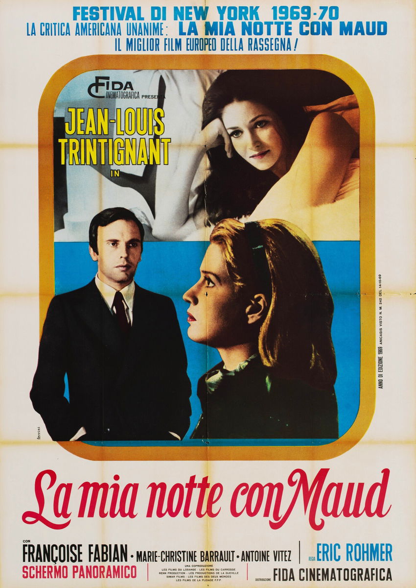 La mia notte con Maud - Manifesto 1