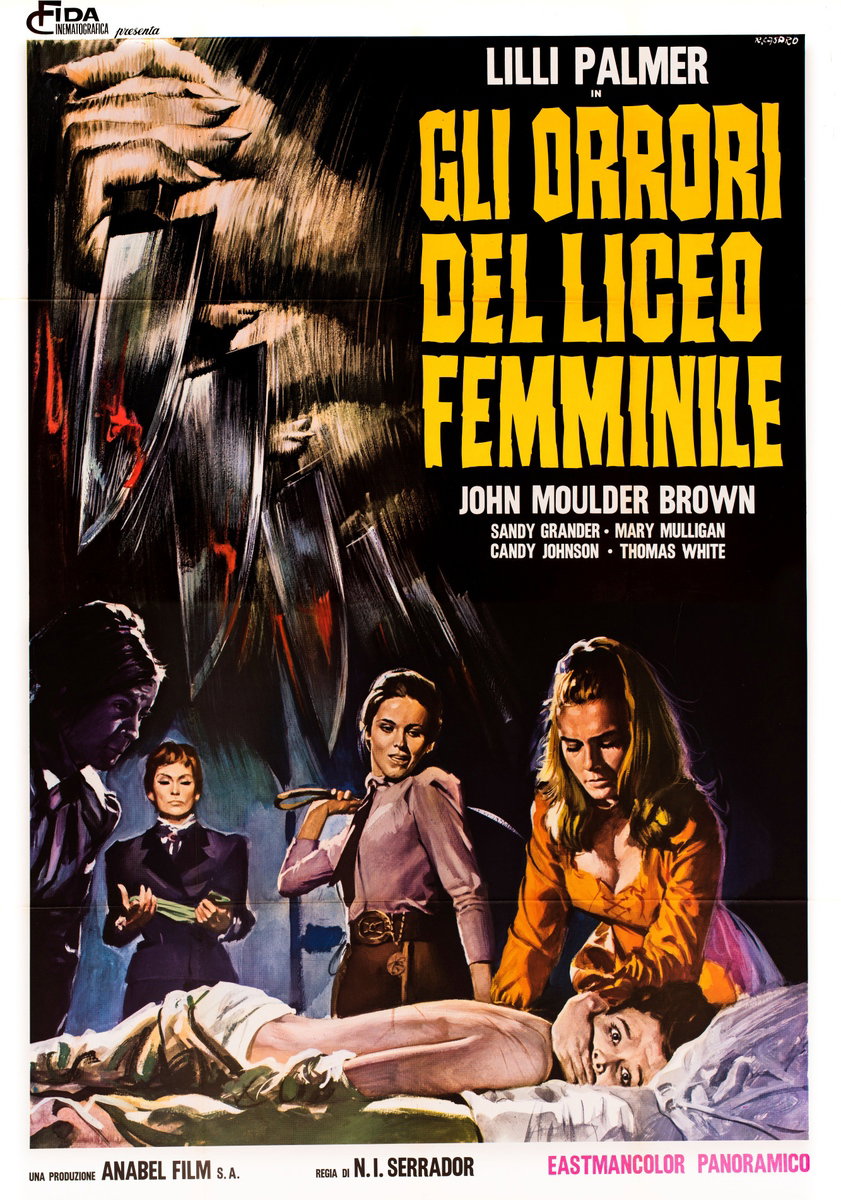 Manifesto 2 per il film Gli orrori del liceo femminile (1969), dipinto da Renato Casaro (Renè)