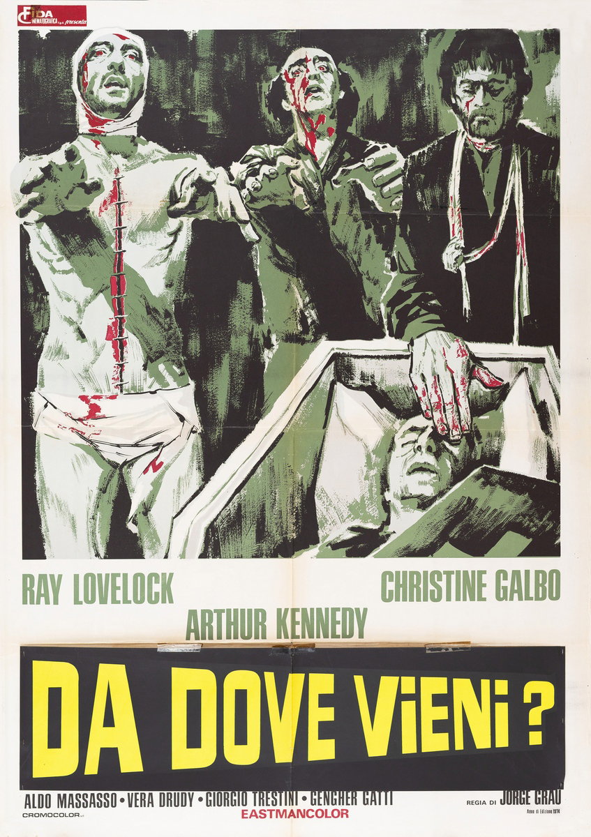 Poster 2 for the film The Living Dead at Manchester Morgue (1974)