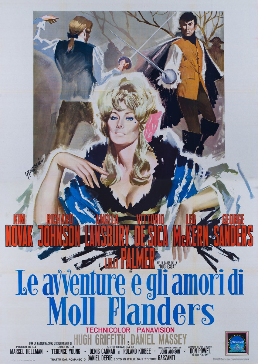 Manifesto 2 per il film Le avventure e gli amori di Moll Flanders (1965)
