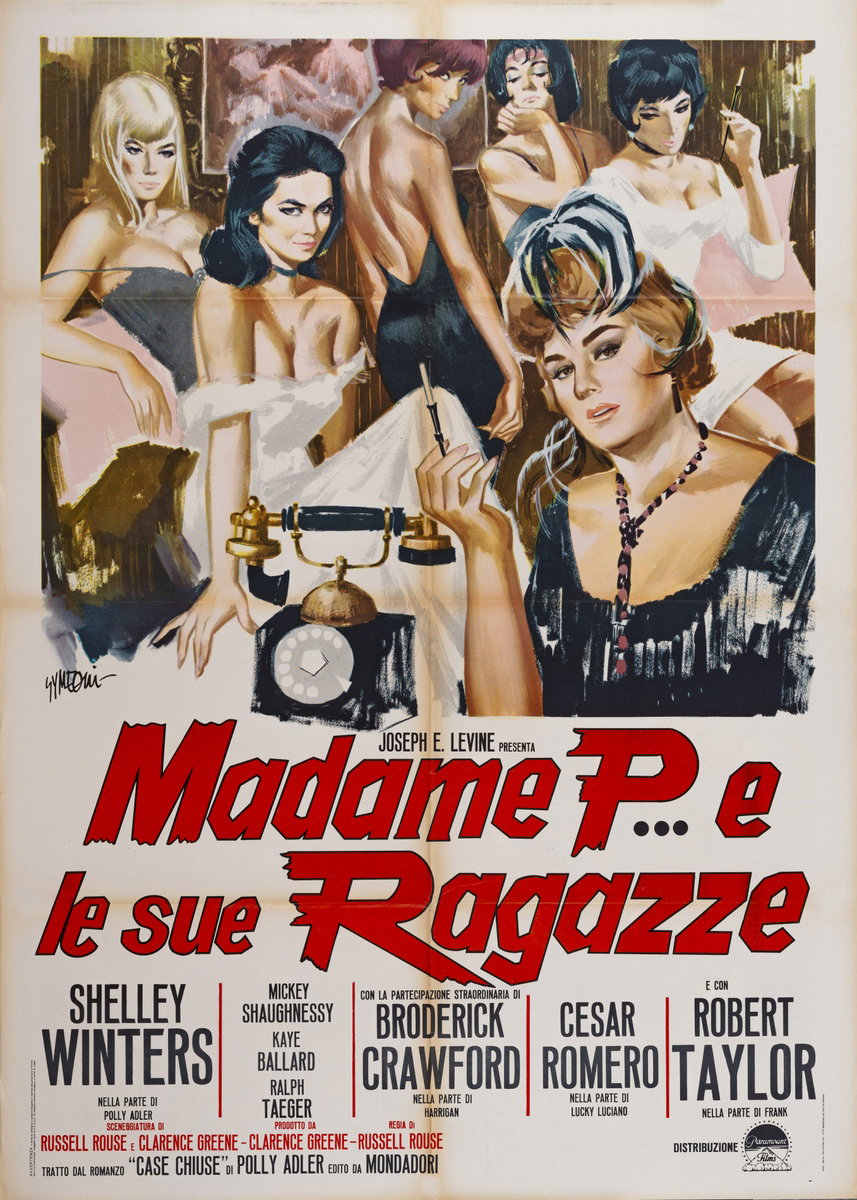 Poster 2 for the film A House Is Not a Home (1964), painted by Sandro Simeoni (Symeoni)