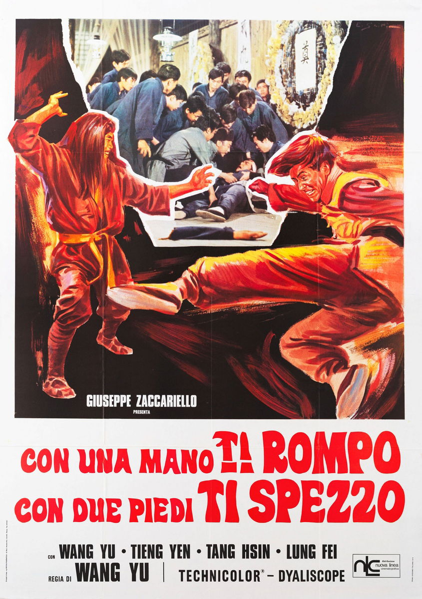 Con una mano ti rompo con due piedi ti spezzo - Manifesto 1