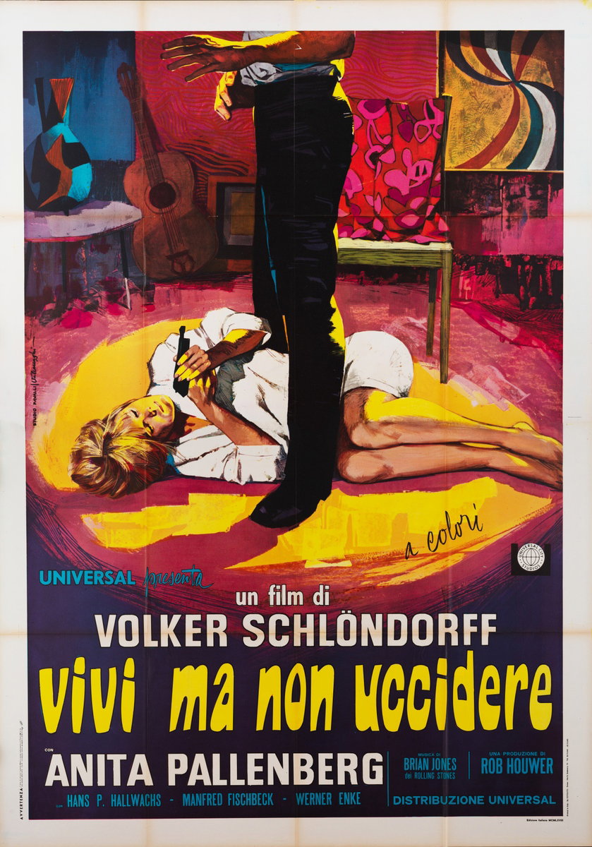 Manifesto 2 per il film Vivi ma non uccidere (1967), dipinto da Rodolfo Valcarenghi