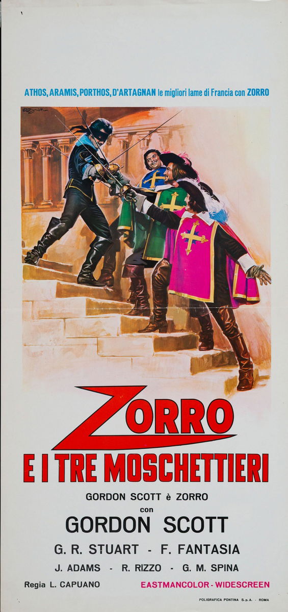 Zorro e i Tre Moschettieri - Locandina 1