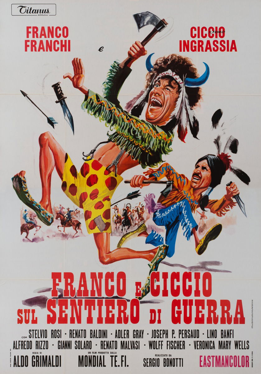 Franco e Ciccio sul sentiero di guerra - Manifesto 1