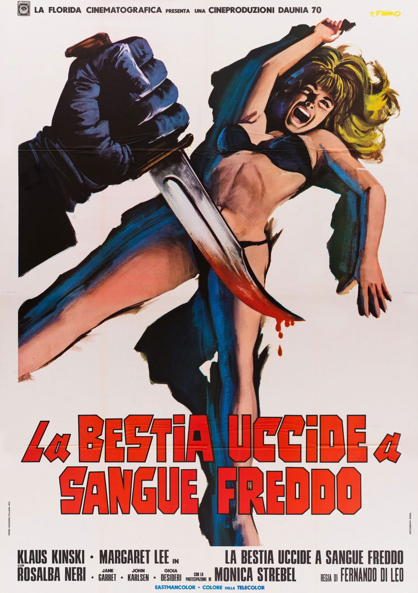 La bestia uccide a sangue freddo - Manifesto 1