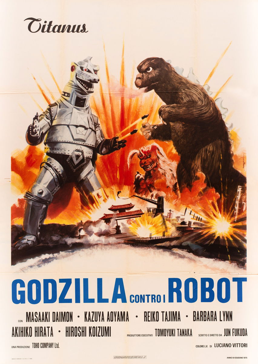 Godzilla contro i robot - Manifesto 1