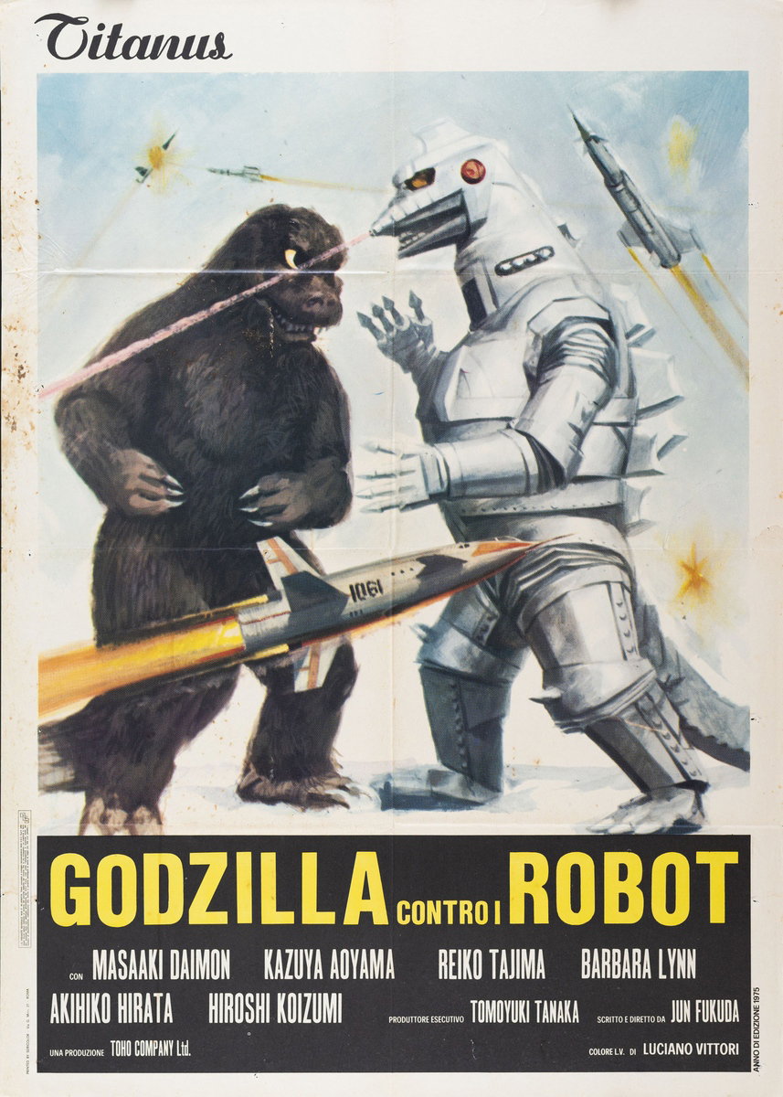 Godzilla contro i robot - Manifesto 2