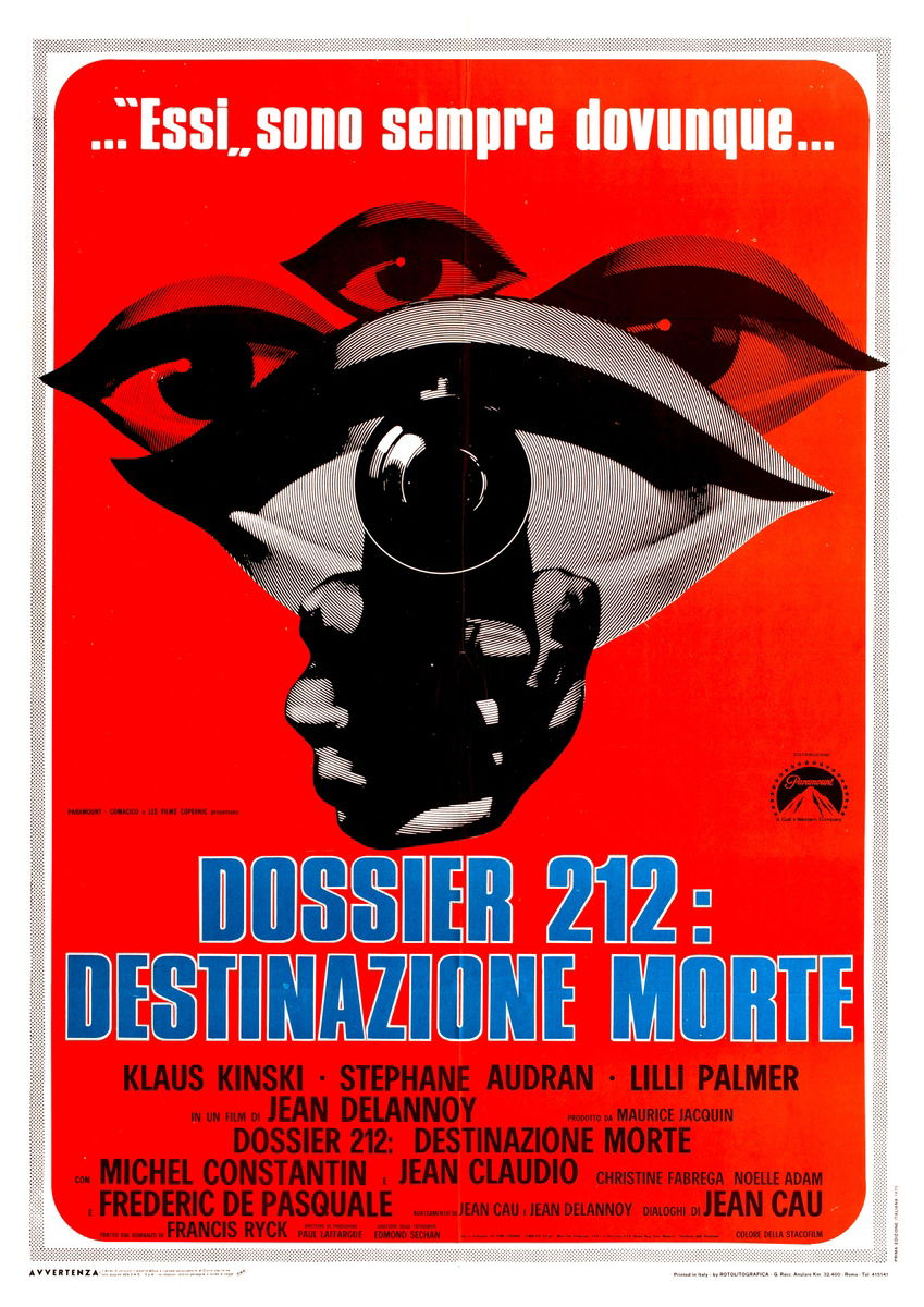 Dossier 212: destinazione morte - Manifesto 1
