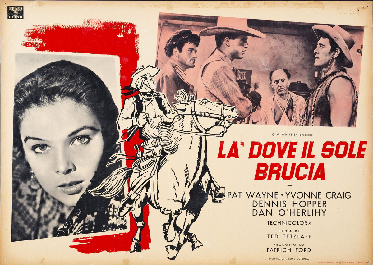 Fotobusta 2 per il film Là dove il sole brucia (1959)