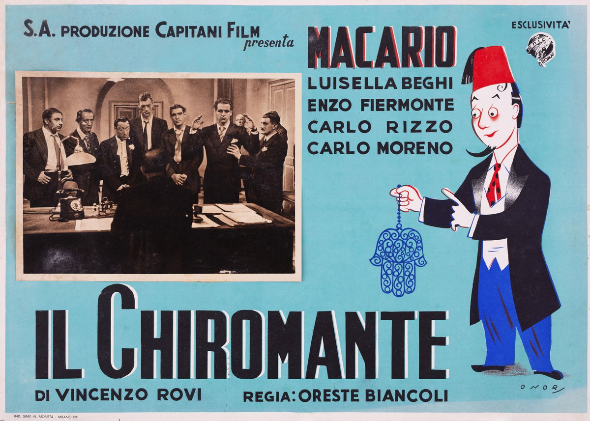 Fotobusta 4 per il film Il chiromante (1941)