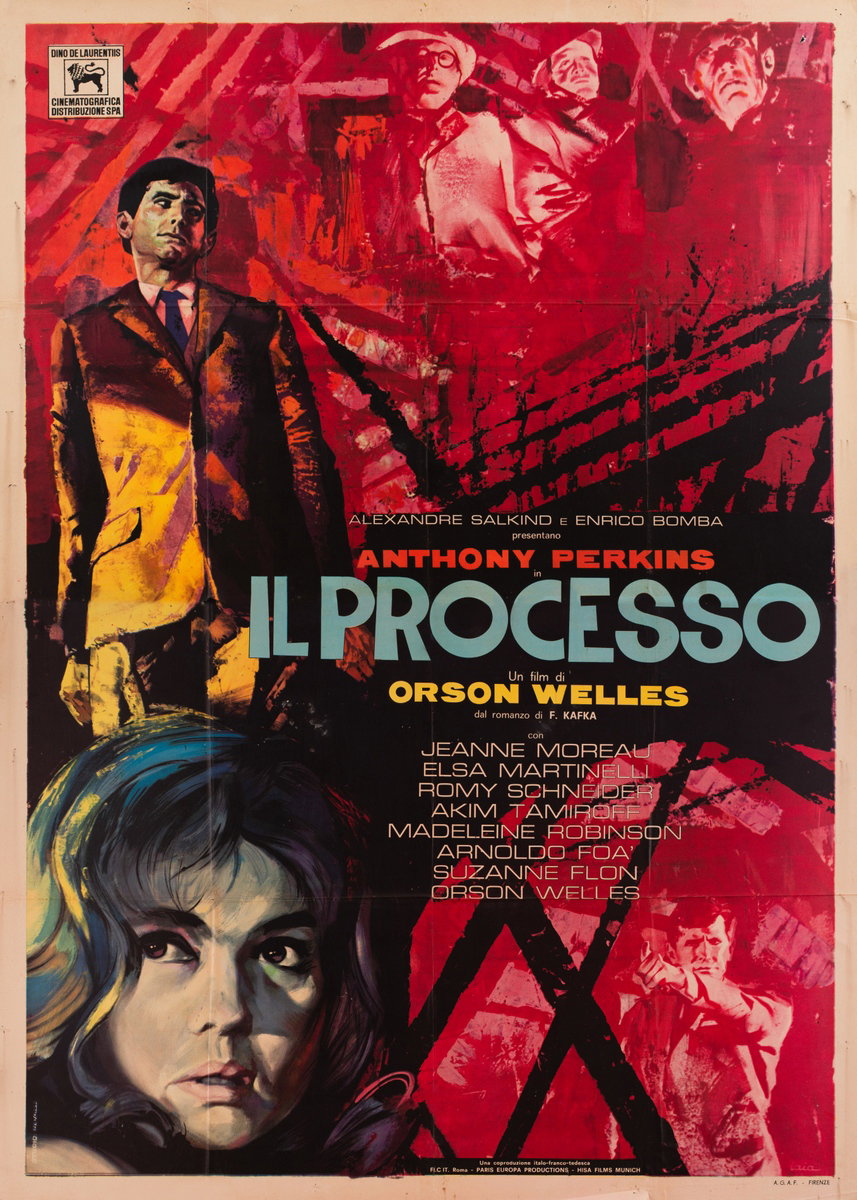 Poster 2 for the film The Trial (1962), painted by Piero Ermanno Iaia