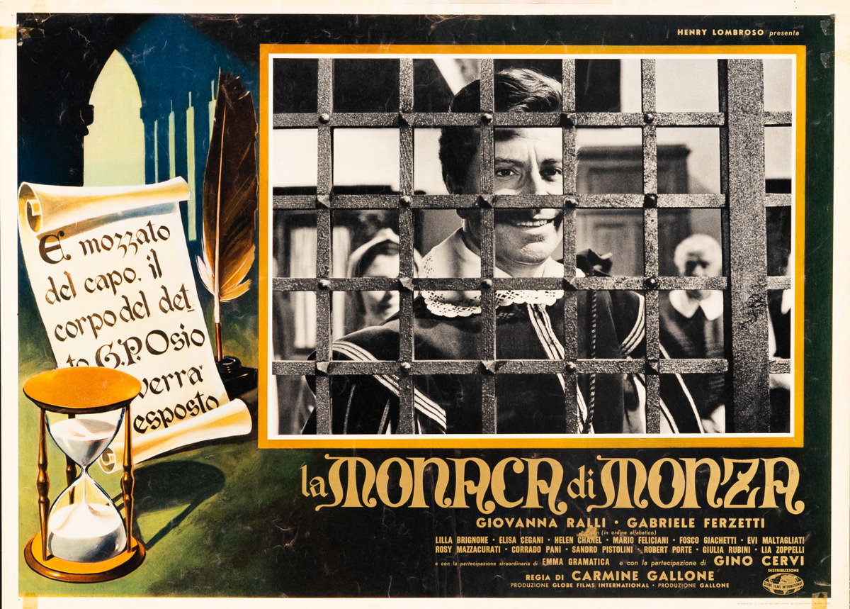 Fotobusta 4 per il film La monaca di Monza (1962)