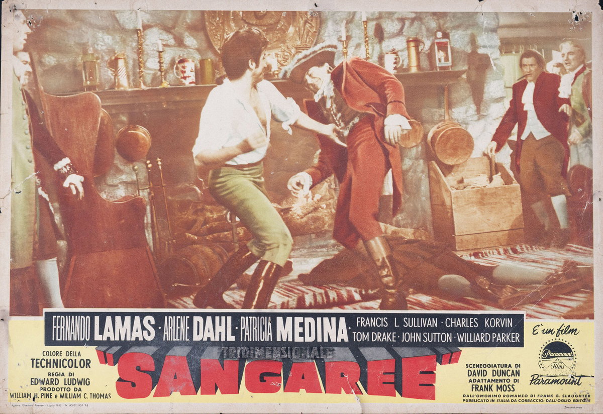 Fotobusta 3 per il film Sangaree (1953)