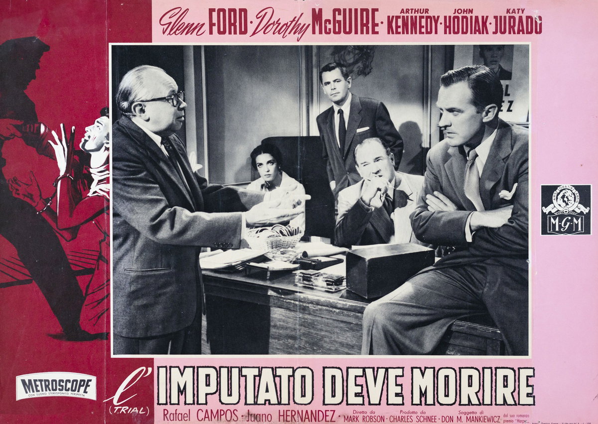 Fotobusta 3 per il film L'imputato deve morire (1955)