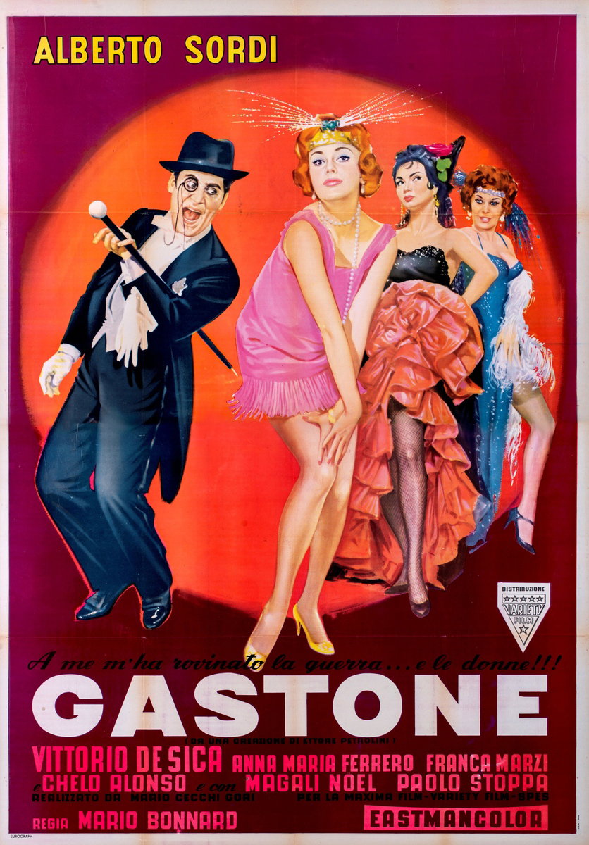 Manifesto 2 per il film Gastone (1960)