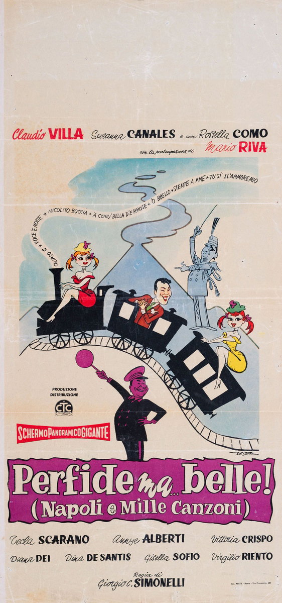 Locandina 2 per il film Perfide.... ma belle (1958), dipinto da Enrico De Seta