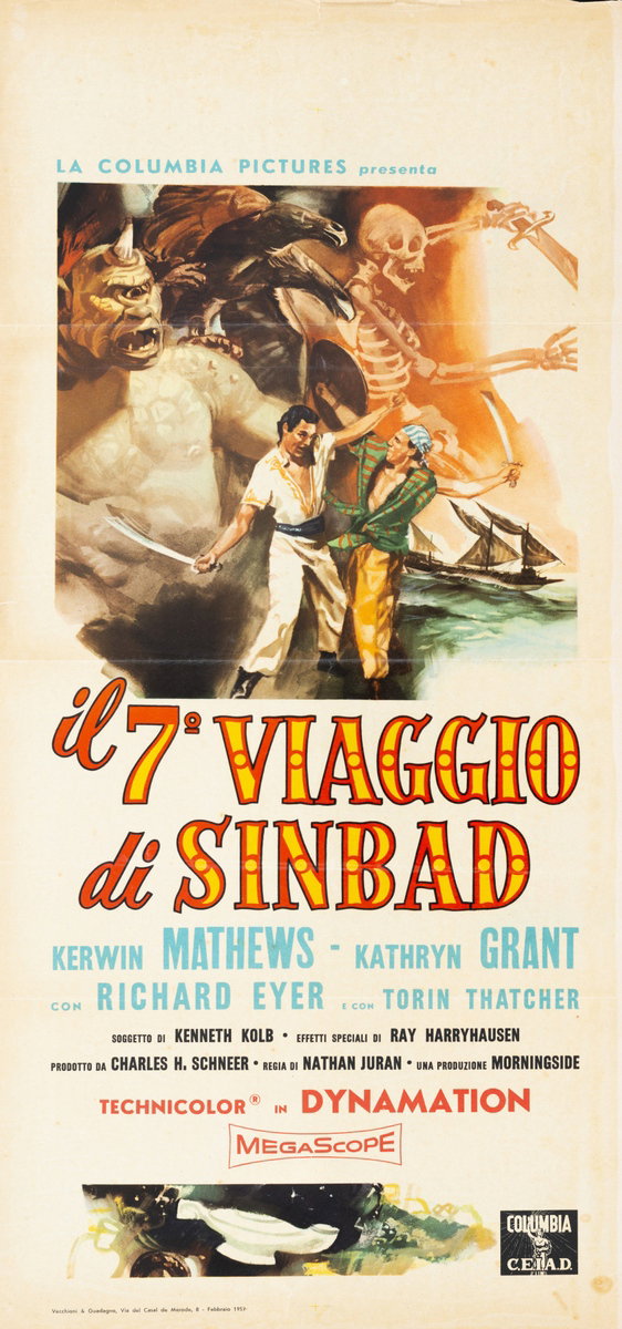 Locandina 2 per il film Il 7° viaggio di Sinbad (1958)