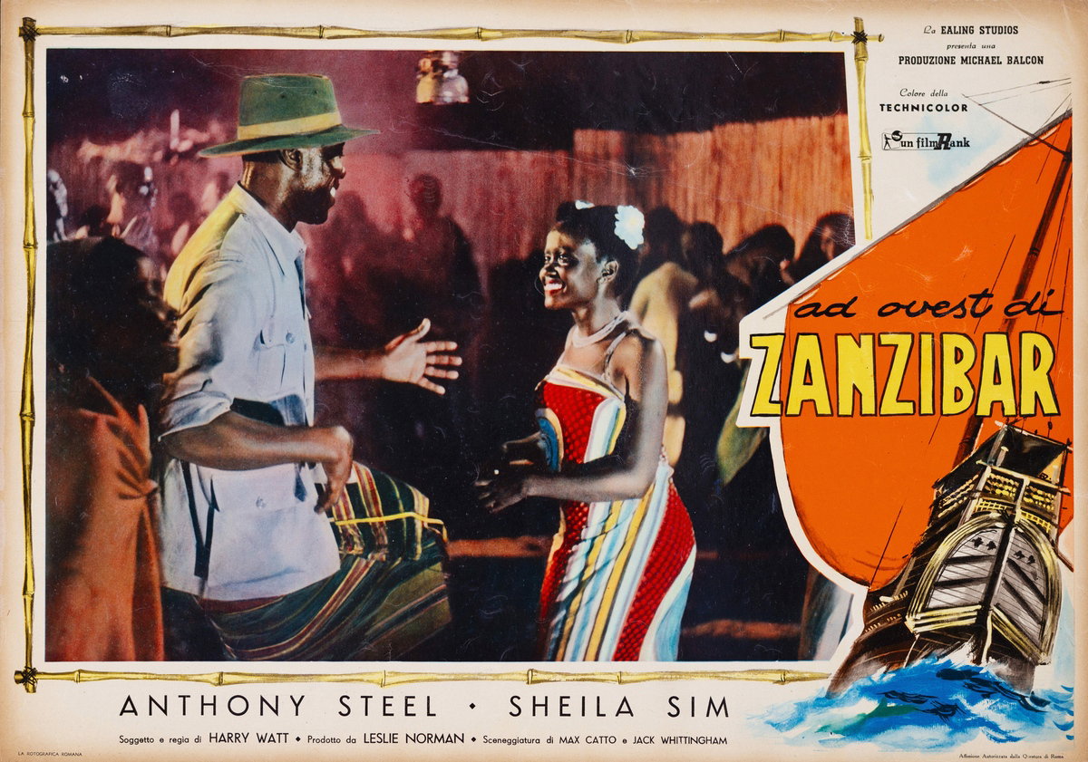 Fotobusta 2 per il film Ad ovest di Zanzibar (1954)