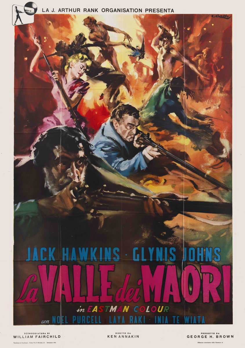 Poster 2 for the film The Seekers (1954), painted by Averardo Ciriello