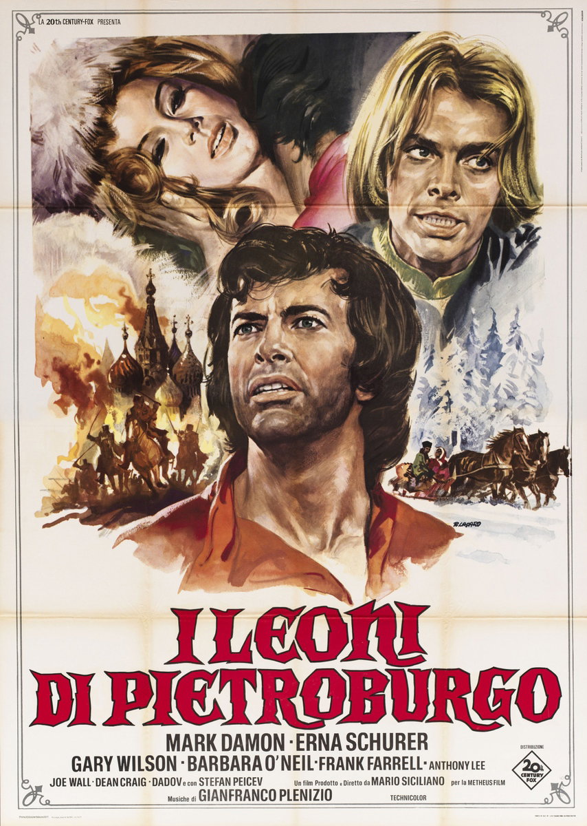 Manifesto 2 per il film I leoni di Pietroburgo (1972), dipinto da Renato Casaro (Renè)