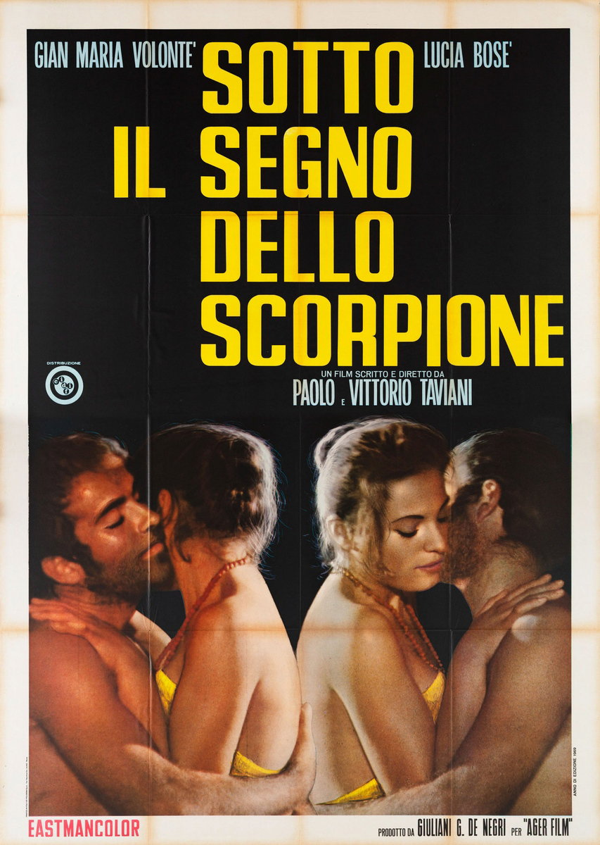 Manifesto 3 per il film Sotto il segno dello scorpione (1969)