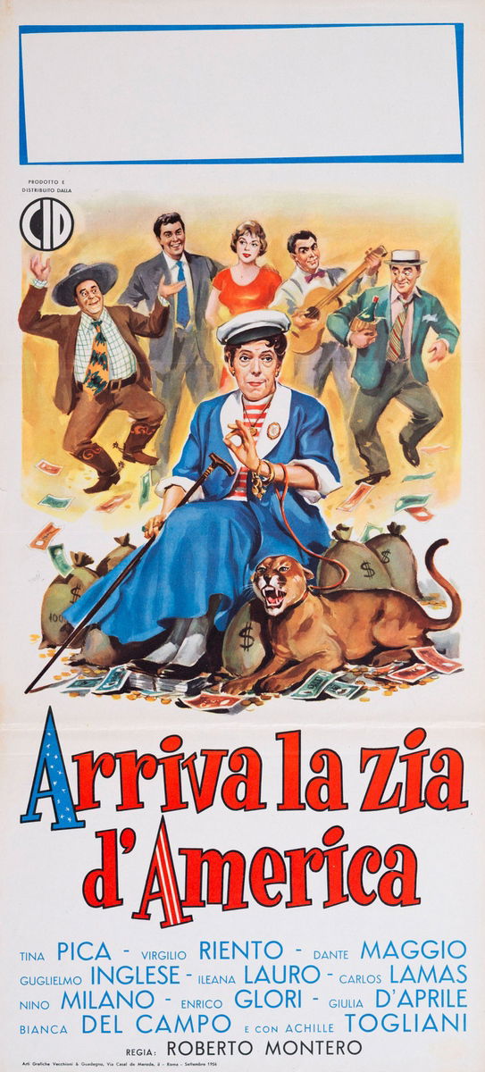 Arriva la zia d'America - Locandina 1