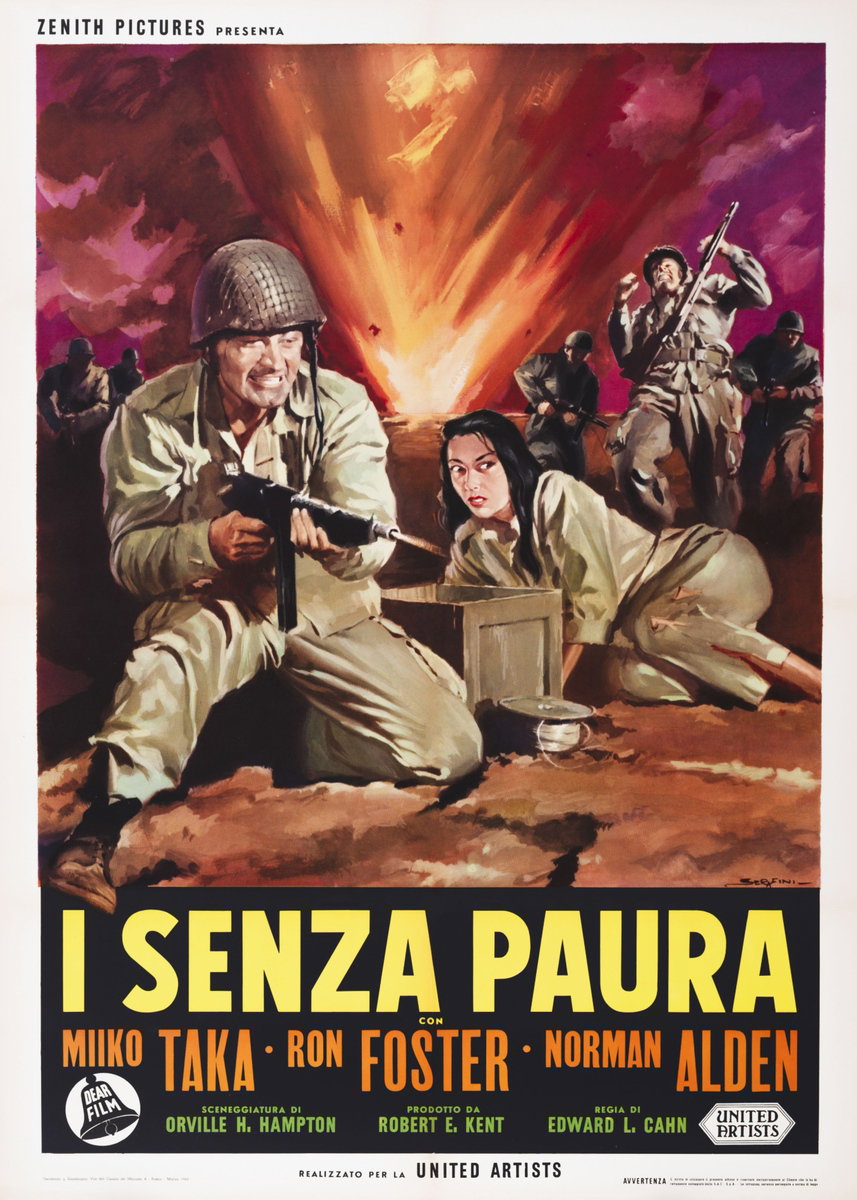 Manifesto 2 per il film I senza paura (1961), dipinto da Adelchi Serafini