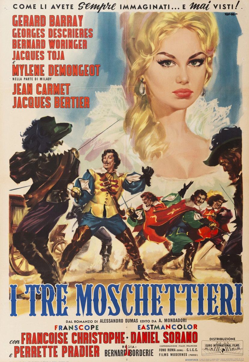 I tre moschettieri - i 3 moschettieri - Manifesto 6