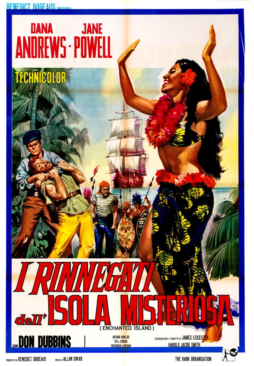 Manifesto 2 per il film I rinnegati dell'isola misteriosa (1958)