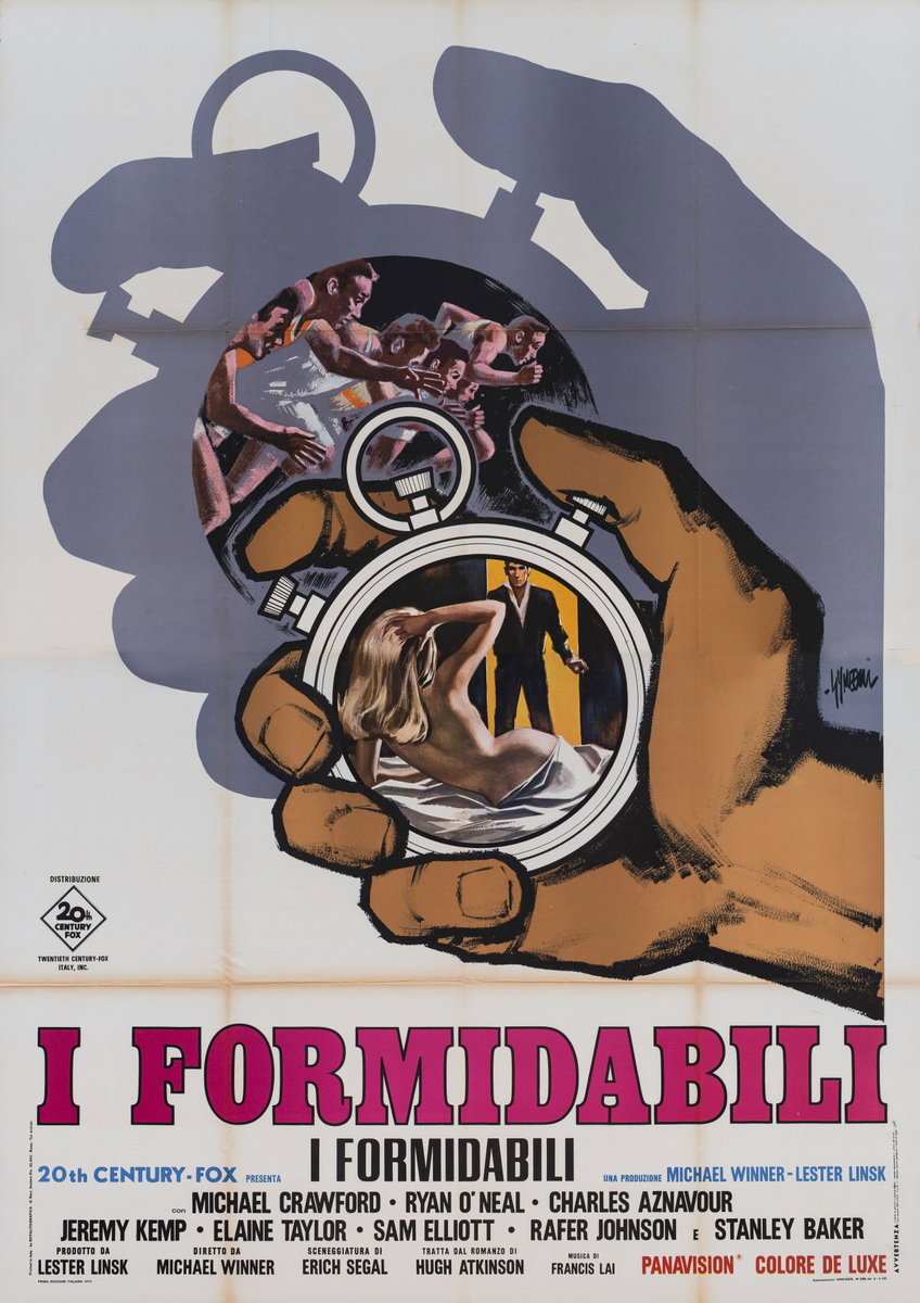 Manifesto 2 per il film I formidabili (1970), dipinto da Sandro Simeoni (Symeoni)