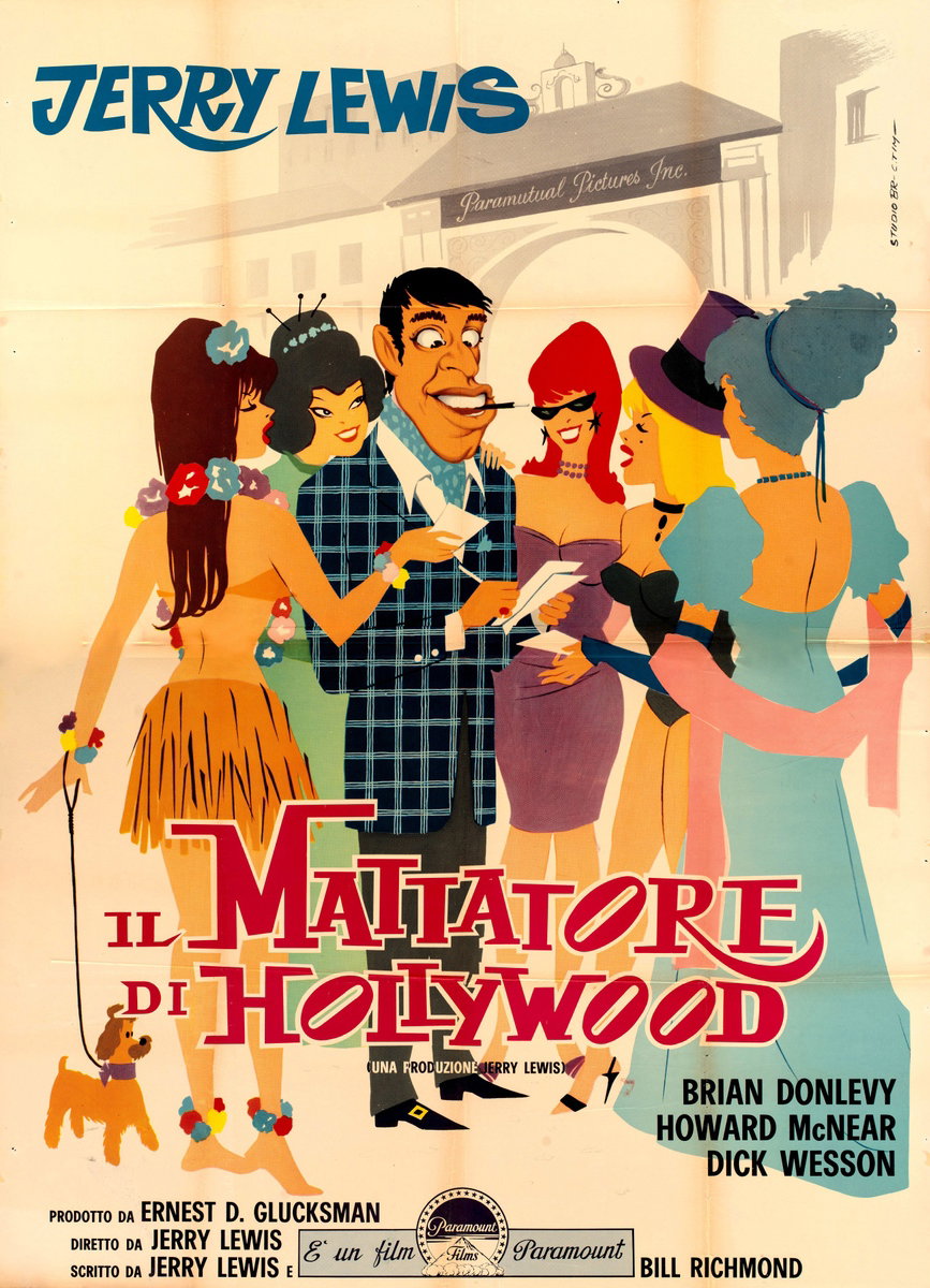 Manifesto 2 per il film Il mattatore di Hollywood (1961), dipinto da Timperi (C. Tim)