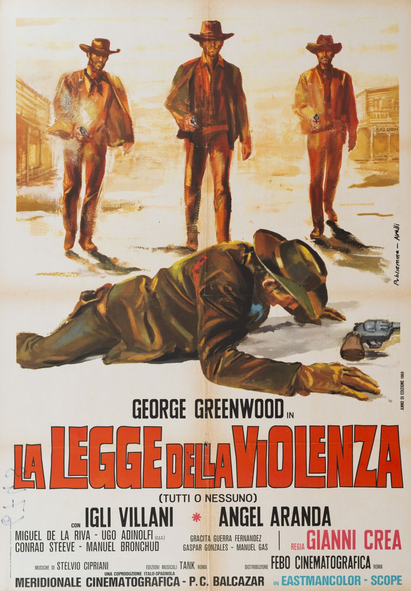 La legge della violenza - Manifesto 1