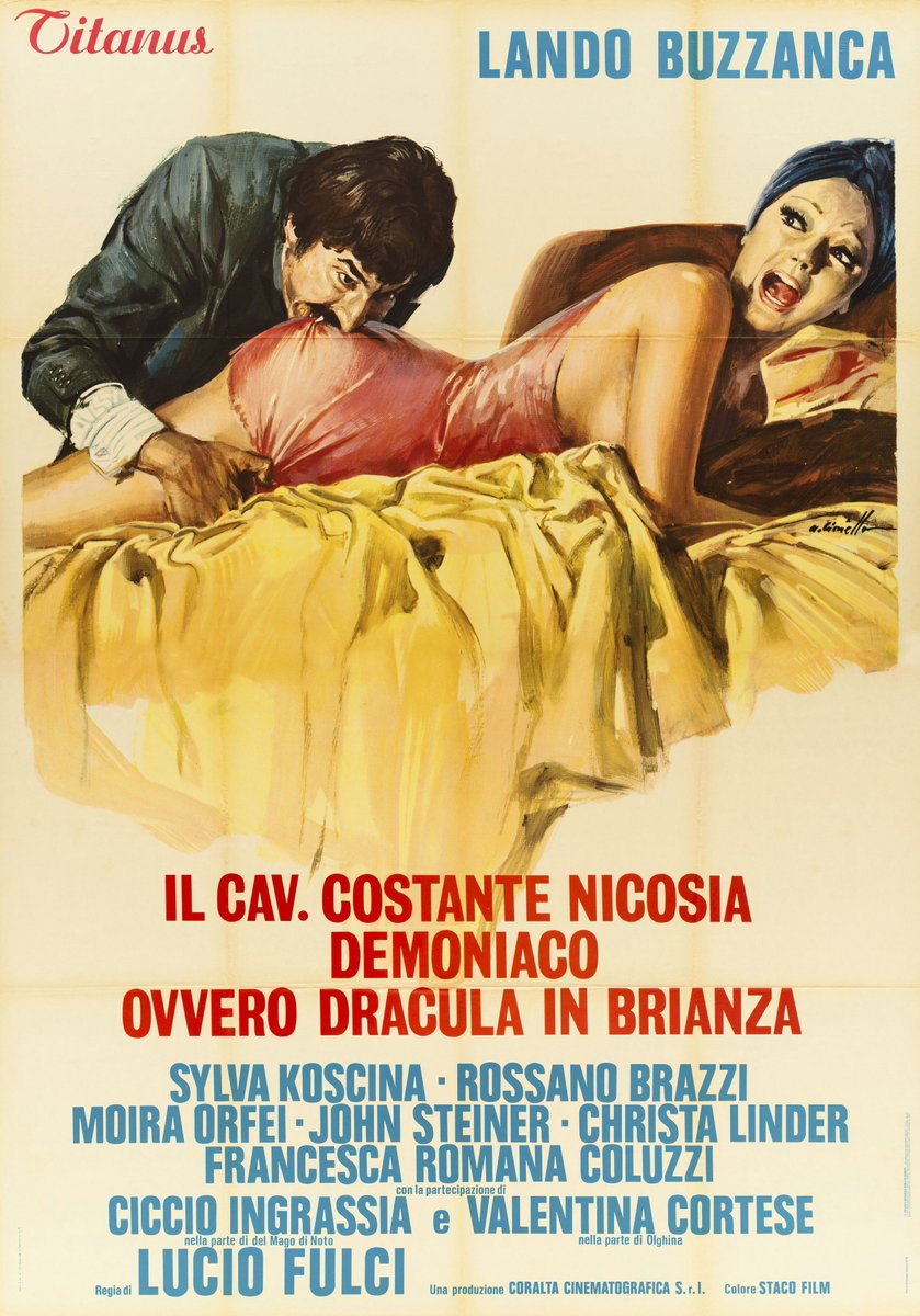 Il cav. Costante Nicosia demoniaco, ovvero Dracula in Brianza - Manifesto 2