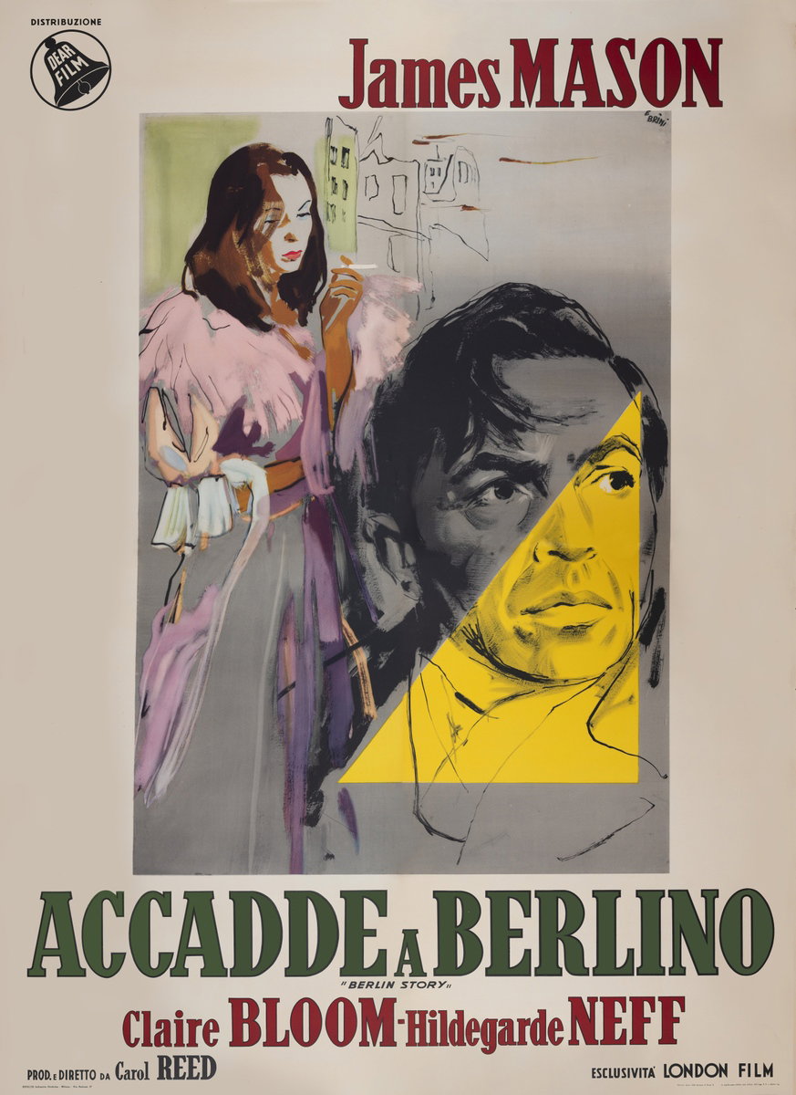 Manifesto 2 per il film Accadde a Berlino (1953), dipinto da Ercole Brini