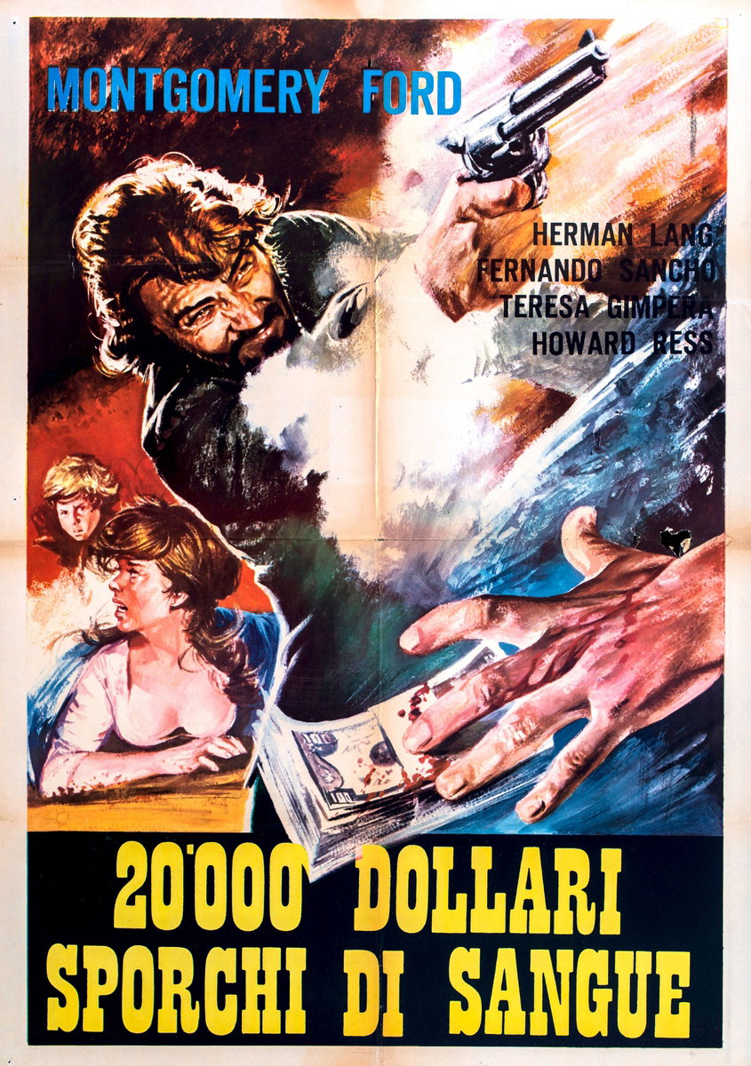Manifesto 2 per il film 20.000 dollari sporchi di sangue (1968)