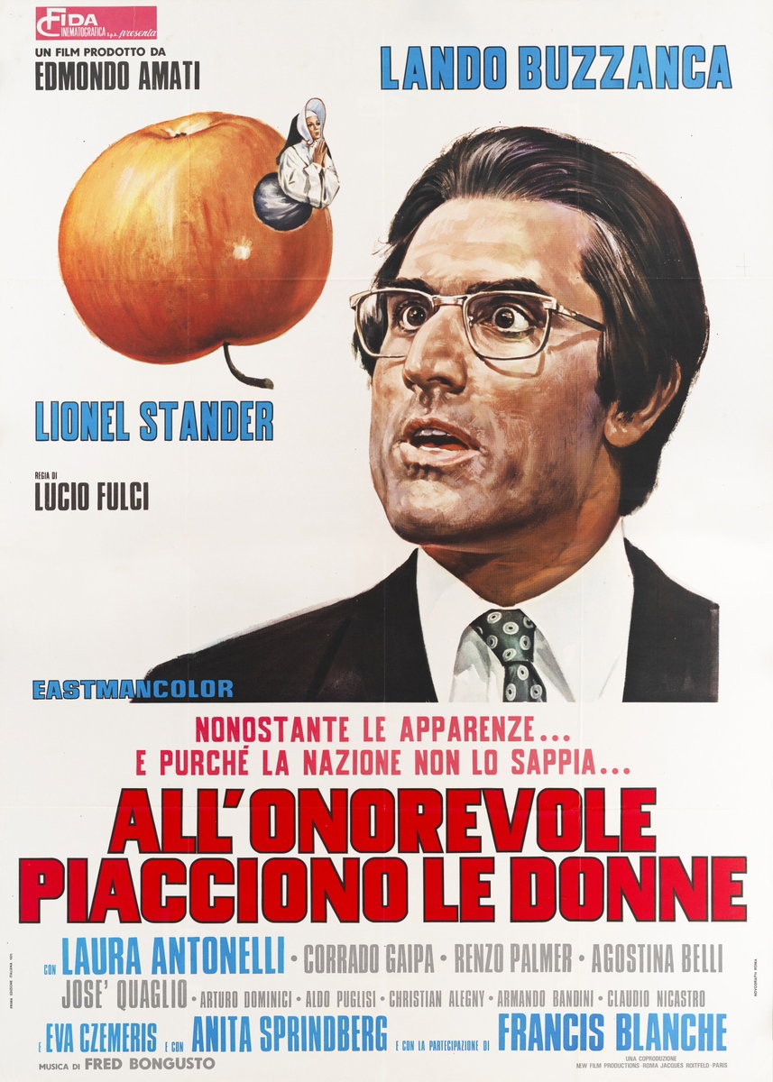 Manifesto 2 per il film All'onorevole piacciono le donne (1972)