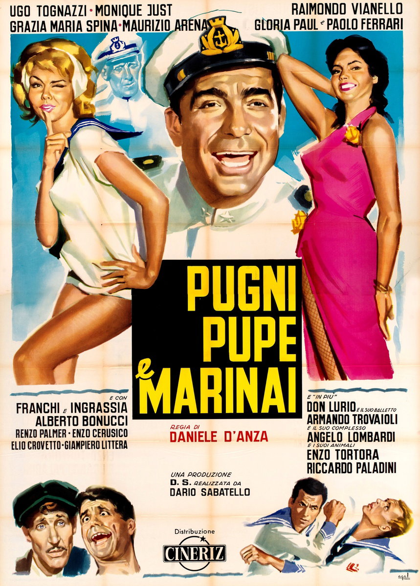 Manifesto 2 per il film Pugni, pupe e marinai (1961)