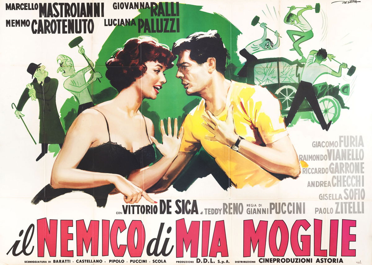 Il marito bello - Il nemico di mia moglie - Manifesto 1