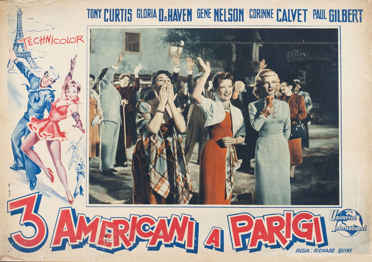 Tre americani a Parigi - Fotobusta 1